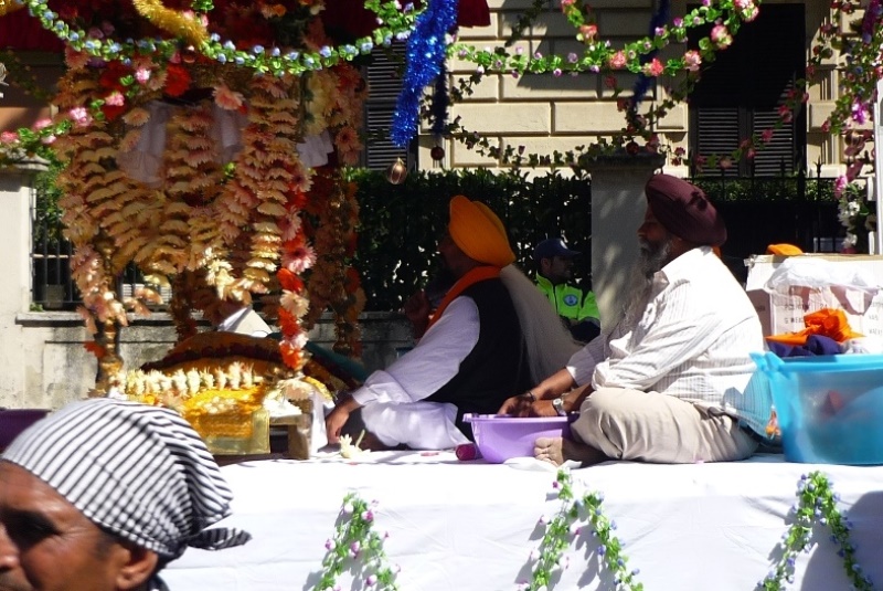 Cerimonia dei Indiani Sikh a Terracina